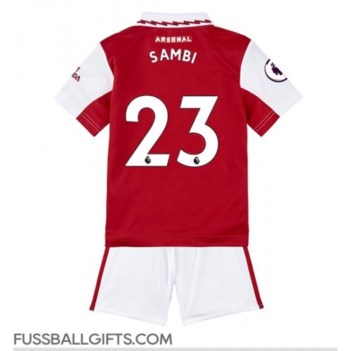 Arsenal Albert Sambi Lokonga #23 Fußballbekleidung Heimtrikot Kinder 2022-23 Kurzarm (+ kurze hosen)